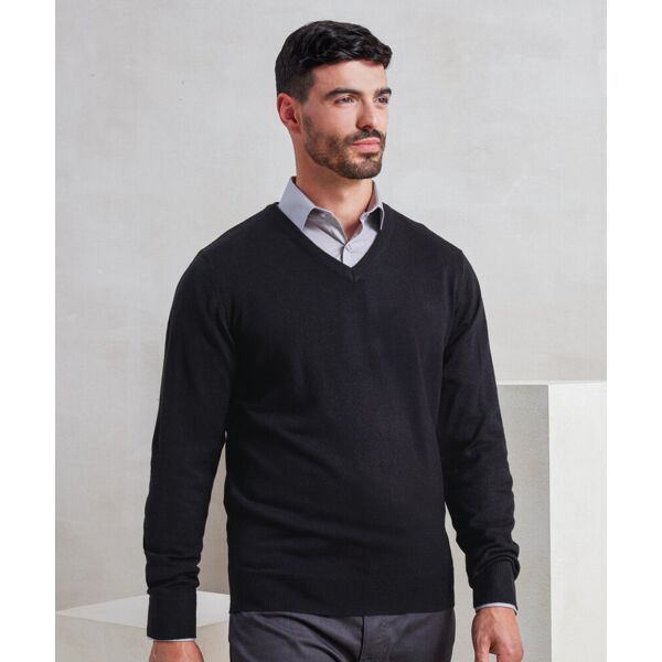 'Essential' acrylic v-neck sweater Thumbnail