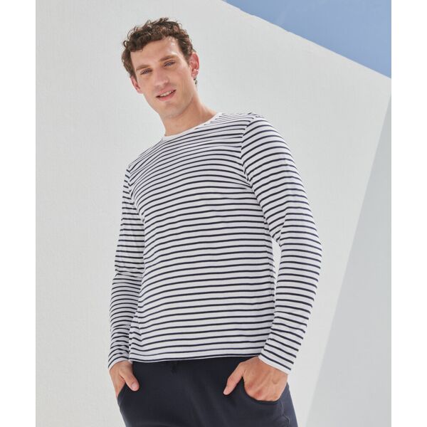 Unisex long-sleeved striped T Thumbnail