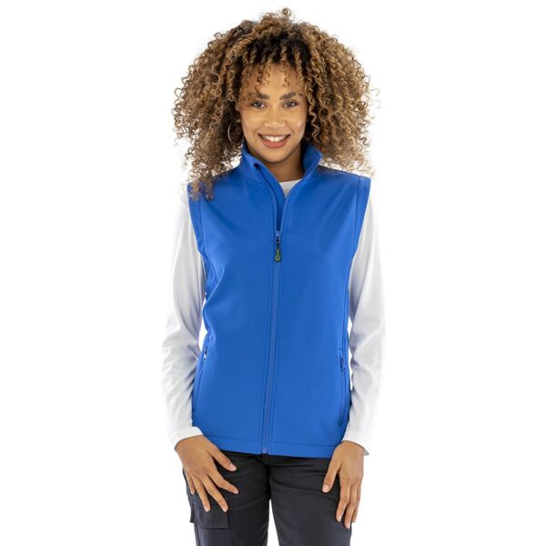 Women's recycled 2-layer printable softshell bodywarmer Thumbnail