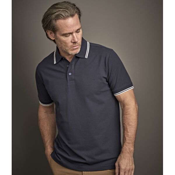 Tee Jays Luxury Stretch Tipped Polo Shirt Thumbnail