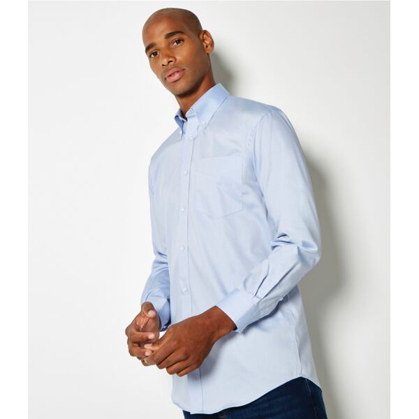 Kustom Kit Premium Long Sleeve Classic Fit Oxford Shirt Thumbnail
