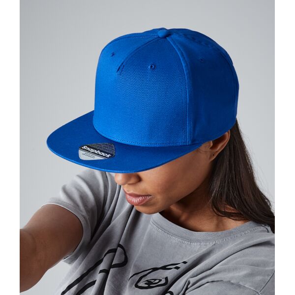 Beechfield 5 Panel Snapback Rapper Cap Thumbnail