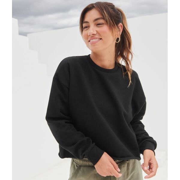 SF Ladies Cropped Slounge Sweatshirt Thumbnail