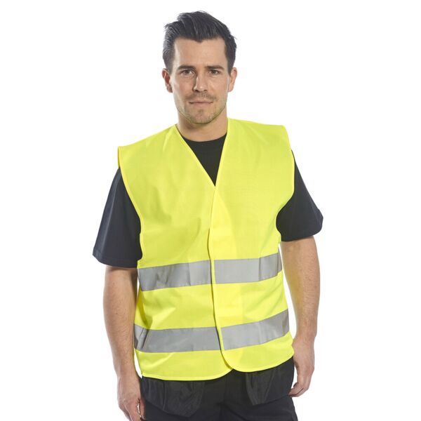 Hi-vis two-band vest (C474) Thumbnail