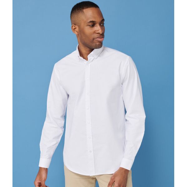 Henbury Modern Long Sleeve Classic Fit Oxford Shirt Thumbnail