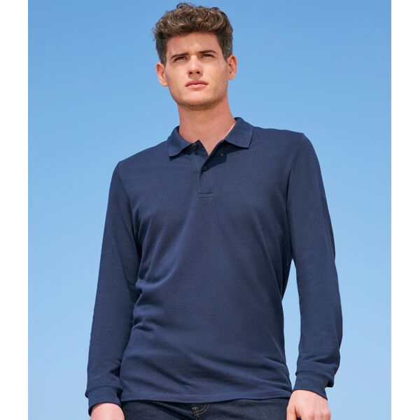 SOL'S Perfect Long Sleeve Piqué Polo Shirt Thumbnail