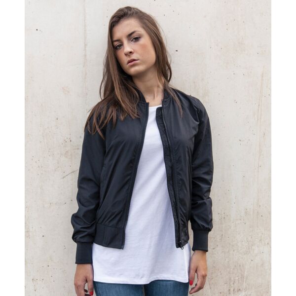 Women's nylon bomber jacket Thumbnail