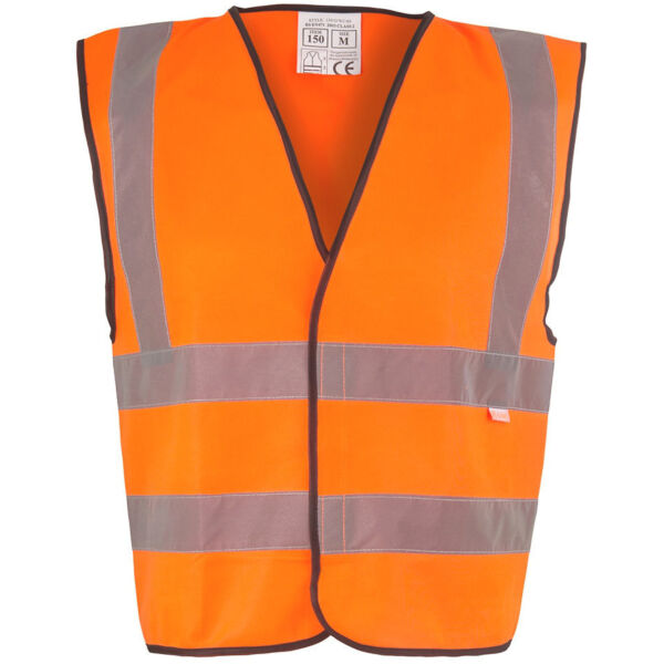 Short Hi Vis Vest - Printed Back Thumbnail